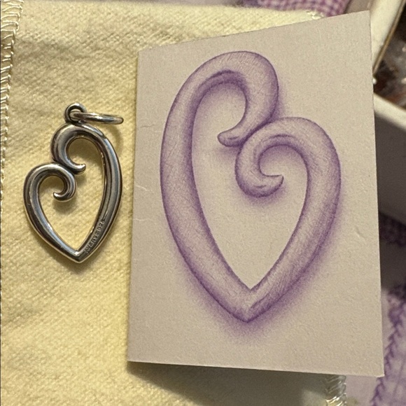 James Avery “A Mother’s Love” 925 Silver Heart Swirl Pendant - Picture 3 of 8
